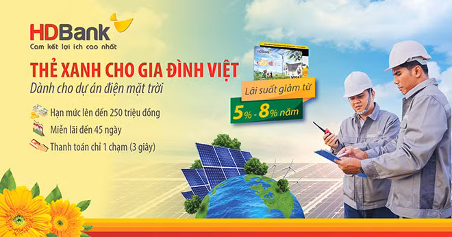 Chương trình “Thẻ Xanh cho gia đình Việt” của HDBank.
