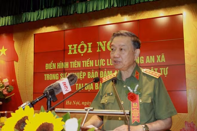 Bộ trưởng Tô Lâm phát biểu tại hội nghị.