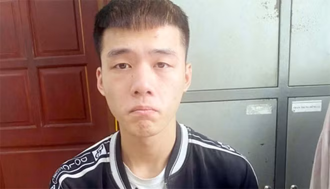 Đối tượng Nguyễn Đức Huy tại cơ quan Công an