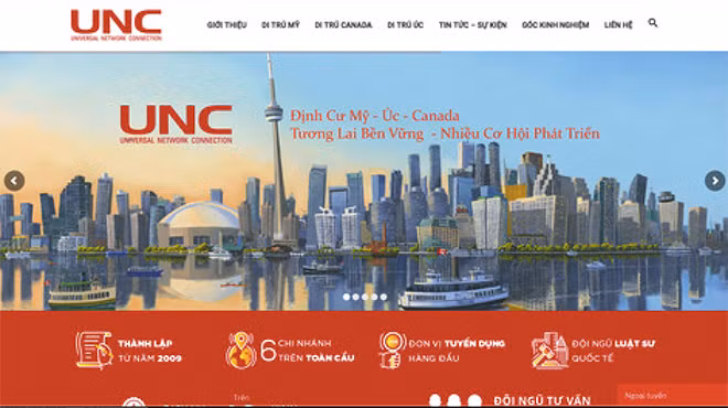 Nhiều người “sập bẫy” khi nghe những quảng cáo hấp dẫn từ website của Công ty UNC.