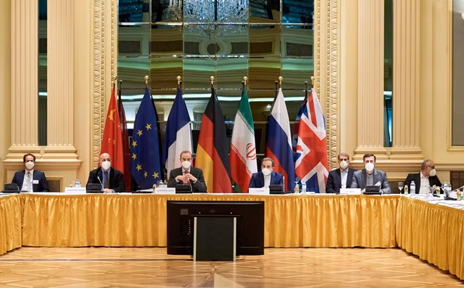 Vòng họp thứ 2 của Ủy ban hỗn hợp về JCPOA ngày 9/4 tại Vienna. Ảnh: Getty Images