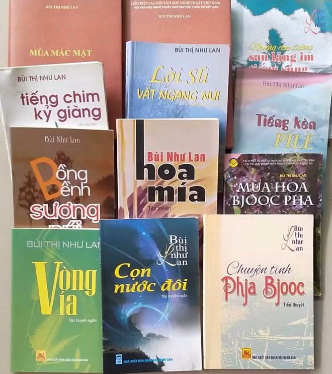 Các tác phẩm của nhà văn Bùi Thị Như Lan.