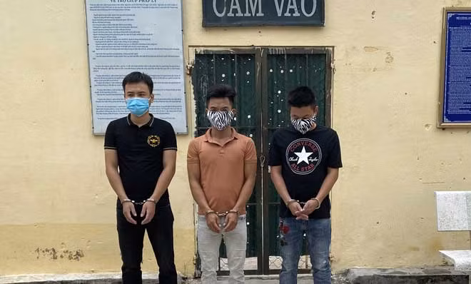 Các đối tượng bị bắt giam trong vụ gây rối TTCC trên địa bàn xã Quảng Nham.