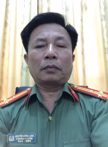 Thượng tá Nguyễn Hồng Long, nguyên phó trưởng công an huyện Quỳnh Lưu, Nghệ An.