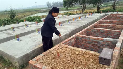 Diện tích nghĩa địa phải mở rộng theo thời gian.