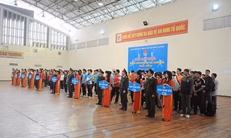 Giải thể thao học sinh, sinh viên các học viện, trường CAND phía Bắc có sự tham gia của 9 đội tuyển.
