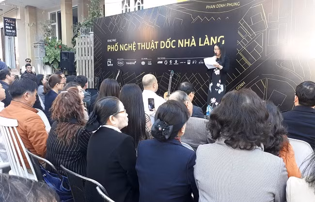Khai trương phố nghệ thuật Dốc Nhà Làng Khai trương phố nghệ thuật Dốc Nhà Làng
