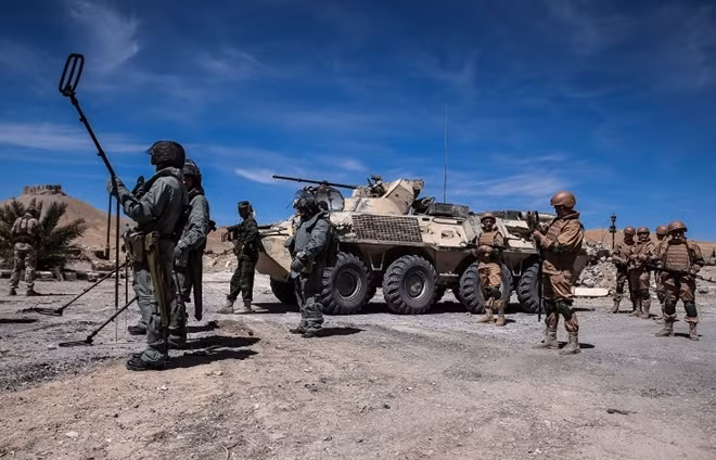 Nga đã giúp Syria làm sạch mìn tại Palmyra.