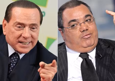 Ông Silvio Berlusconi và nhà báo Valter Lavitola.
