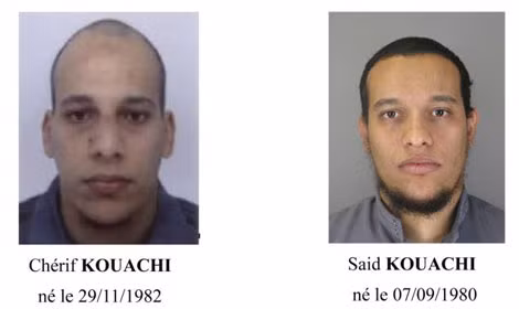 Ảnh hai anh em Kouachi. Nguồn: Reuters. Ảnh hai anh em Kouachi. Nguồn: Reuters.