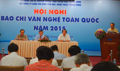 Hội nghị Báo chí văn nghệ toàn quốc tổ chức ngày 22/7/2015 tại TP Vũng Tàu.