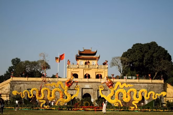 Di tích Hoàng thành Thăng Long là một trong những điểm đến du xuân thu hút du khách đến du lịch nhân dịp đầu xuân Kỷ hợi 2019.