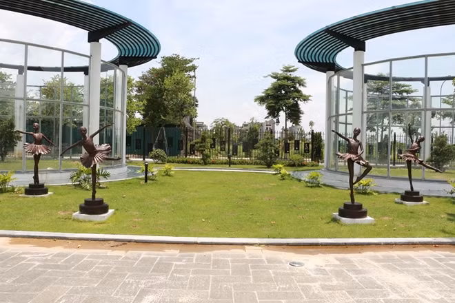 Khu cảnh quan được thiết kế theo hướng mở dễ tiếp cận với mọi đối tượng dân cư.