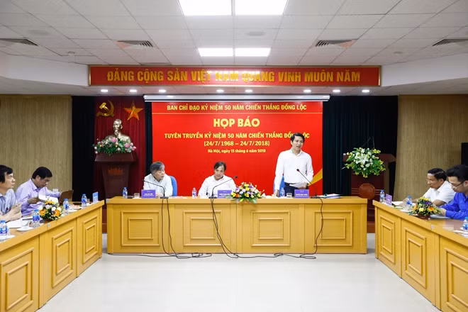 Họp báo Tuyên truyền Kỷ niệm 50 năm Chiến thắng Đồng Lộc (24/7/1968-24/7/2018)