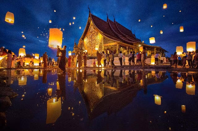 Tác phẩm "Thả đèn" của Thái Lan.