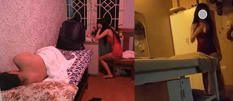 Một cơ sở massage kích dục bị cơ quan Công an phát hiện xử lý.