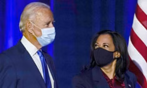 Ông Joe Biden và người phụ tá số 1, bà Kamala Harris.