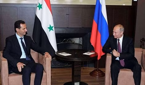 Tổng thống Nga Putin và người đồng cấp Syria, ông Assad.