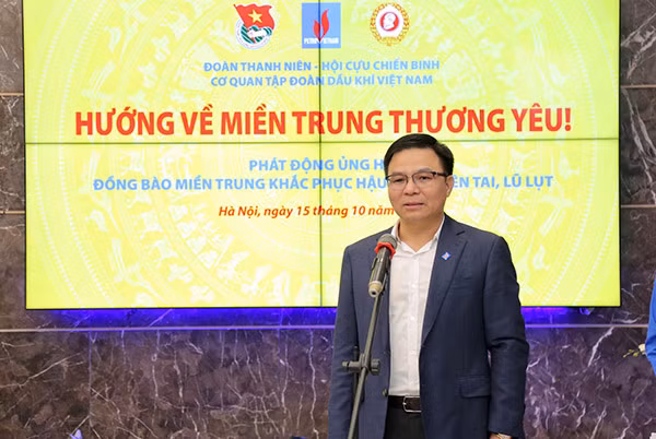Tổng giám đốc Petrovietnam kêu gọi người lao động ngành Dầu khí tiếp tục ủng hộ đồng bào bão lụt.
