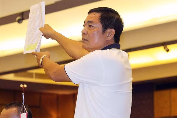 Chủ tịch CLB Hải Phòng Trần Mạnh Hùng. Ảnh: H.A. Chủ tịch CLB Hải Phòng Trần Mạnh Hùng. Ảnh: H.A.