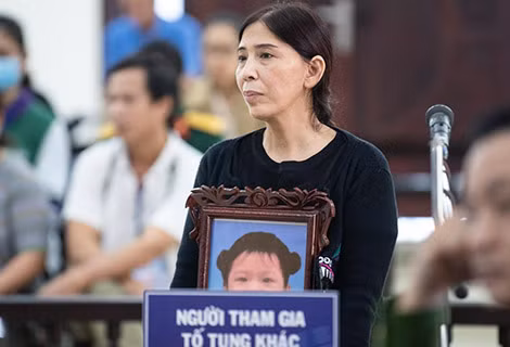 Bà D với nỗi đau mất đứa cháu ngoại thân yêu.