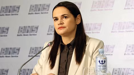 Thủ lĩnh đối lập lưu vong Belarus - bà Svetlana Tikhanovskaya.