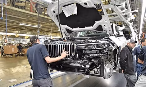 Năm 2019, công xưởng lớn nhất của hãng sản xuất ôtô Đức BMW tại Spartanburg, tiểu bang Nam Carolina xuất xưởng 411.620 xe.