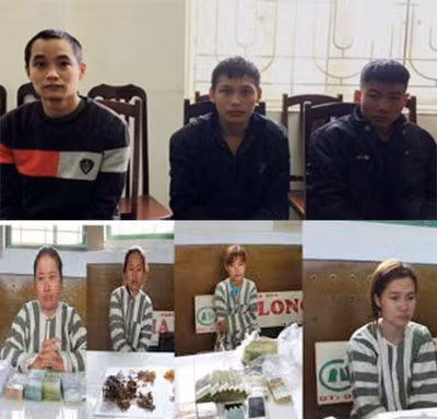 Các đối tượng vận chuyển trái phép hàng hóa, tiền tệ qua biên giới bị bắt giữ trong một số vụ án.