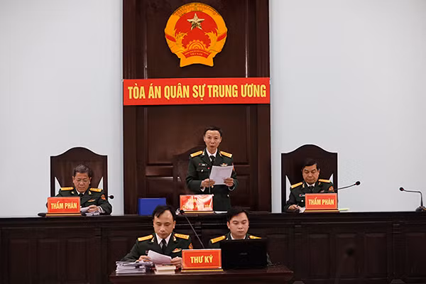 HĐXX Toà án Quân sự Trung ương.