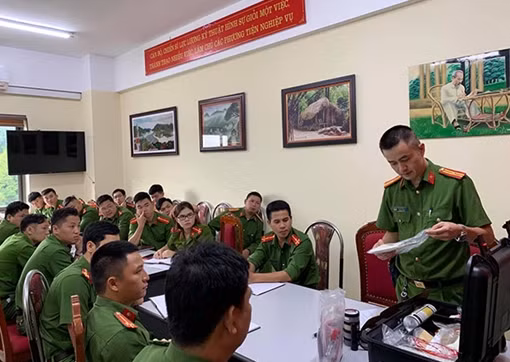 Tập huấn nghiệp vụ kỹ thuật hình sự cho Công an cấp huyện, thành phố