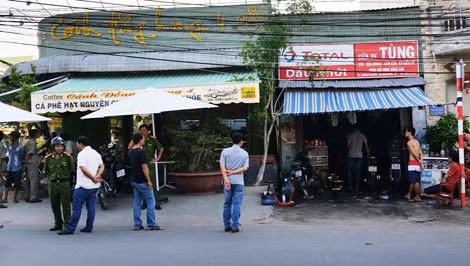 Tiệm sửa xe Tùng, nơi tên Trần Hữu Toàn mua xăng.