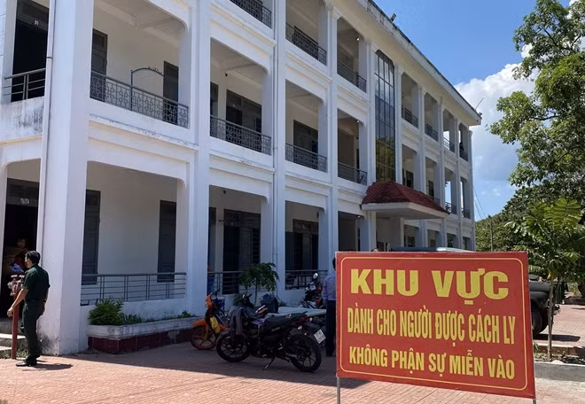 Một khu cách ly tập trung tại thị xã Hoài Nhơn, tỉnh Bình Định