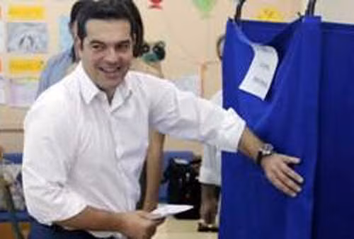Cựu Thủ tướng Alexis Tsipras – thủ lĩnh đảng Syriza cầm quyền. Cựu Thủ tướng Alexis Tsipras – thủ lĩnh đảng Syriza cầm quyền.