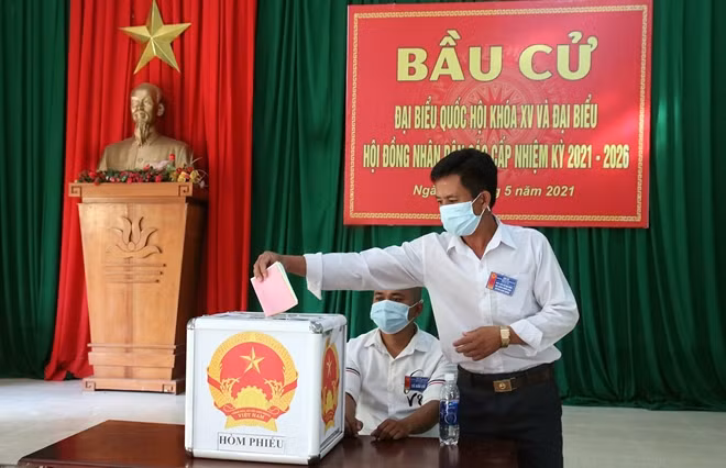 Công tác bầu cử được tổ chức nghiêm túc, sôi nổi, đúng quy định và cũng đảm bảo các quy định về an toàn phòng, chống dịch COVID-19.