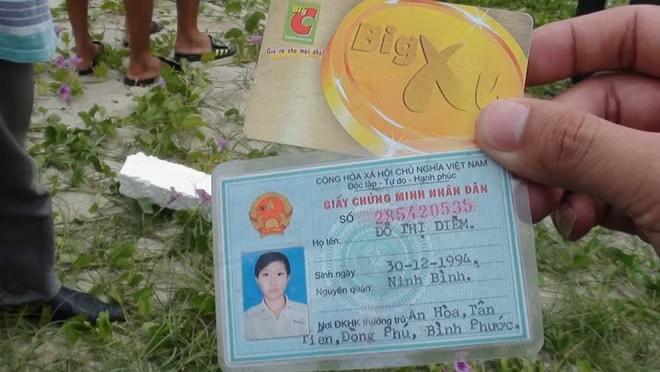 CMND trên người nạn nhân.