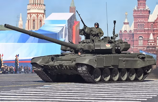Xe tăng chiến đấu chủ lực T-90 của Nga. Ảnh: TASS