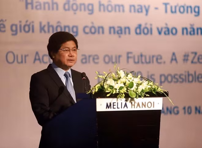 Thứ trưởng Bộ NN&PTNT Lê Quốc Doanh phát biểu tại lễ kỷ niệm.