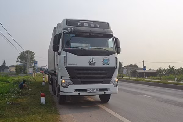 Hiện trường vụ tai nạn.