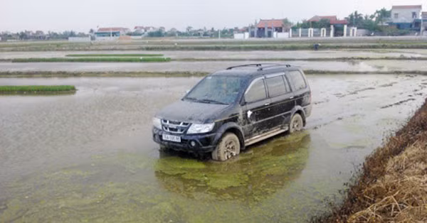 Hiện trường vụ tai nạn.