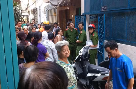 Hiện trường vụ cháy.