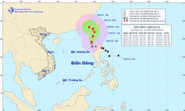 Bão Linfa hiện vẫn đang hoạt động trên vùng biển Philippines.