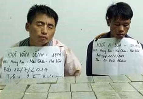 Một số đối tượng phạm tội ma túy bị bắt giữ.