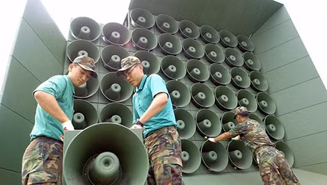 Hàn Quốc tái khởi động hệ thống loa phóng thanh tuyên truyề́n đặt tại biên giới Liên Triều.
