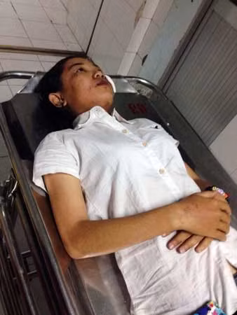 Cháu Nguyễn Kim Ánh đã được xuất viện, về nhà.