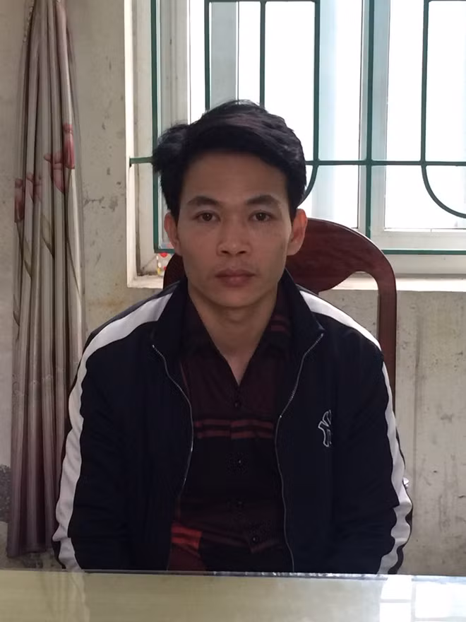 Đối tượng Nguyễn Minh Châu tại cơ quan Công an