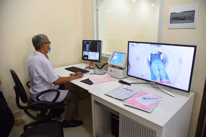 Vận hành thử nghiệm hệ thống chụp CT Scaner 256 tại khoa Chẩn đoán hình ảnh BV 30-4 ngày 30-3