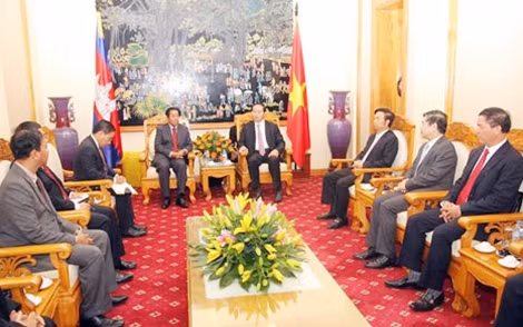 Toàn cảnh buổi tiếp.