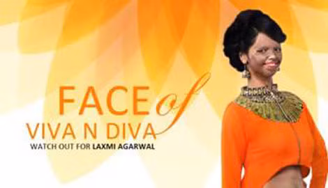 Laxmi Saa đại diện cho chiến dịch "Face of Courage" của Viva N Diva.