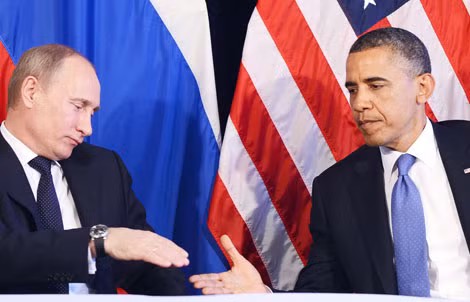 Tổng thống V.Putin và B.Obama trong cuộc gặp về vấn đề hạt nhân năm 2013.