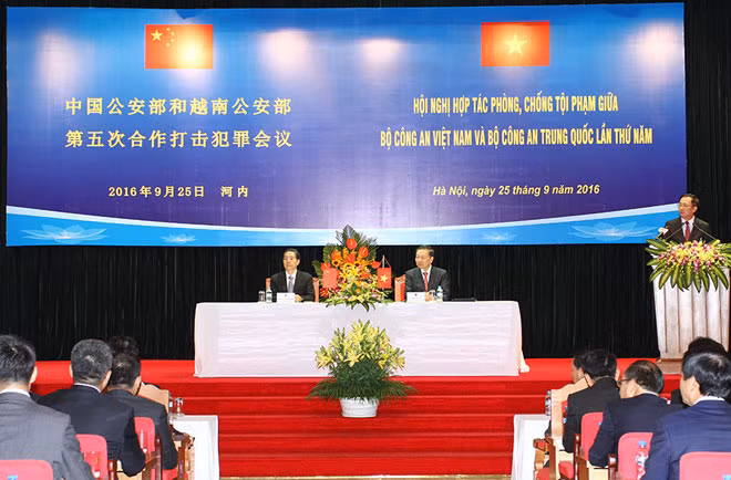 Bộ trưởng Tô Lâm và Bộ trưởng Quách Thanh Côn đồng chủ trì Hội nghị hợp tác phòng, chống tội phạm lần thứ 5.
